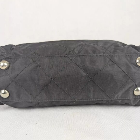 Authentic PRADA Tessuto Nylon Chain Medium Black Shoulder Bag Made in Italy - Picture 11 of 15